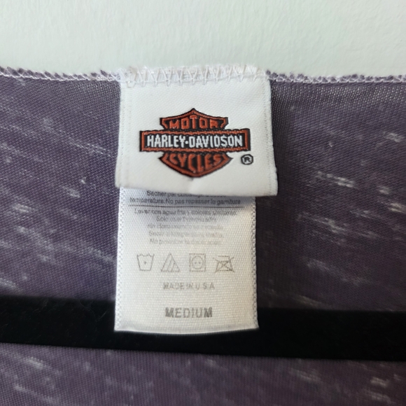 Harley-Davidson Purple Women's Top Y2k Eagles Nest Playa Del Carmen - Picture 5 of 10